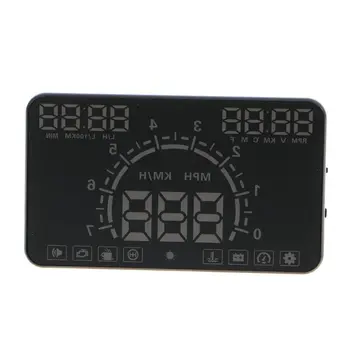 

E350 5.8" Screen HUD Car Head Up Display Engine Fault Fuel Alarm Speedometer