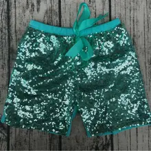 Новое поступление детской Обувь для девочек Малыш бутик наряд Фламинго Луау на день рождения Танцы Шорты особых мероприятий шорты с блестками