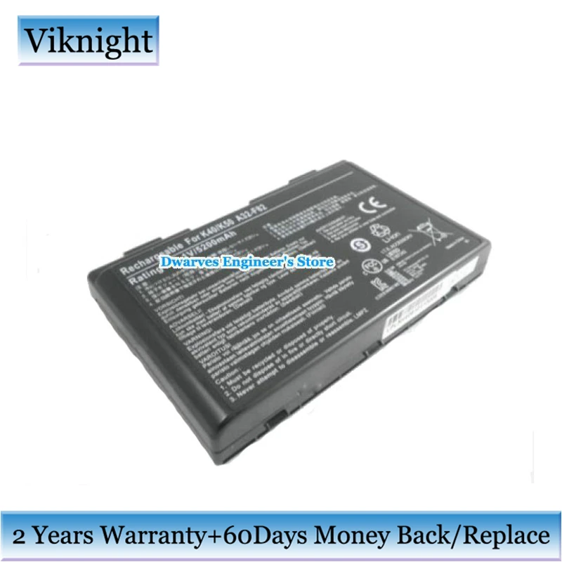 11 1 В 5200 мАч A32 F82 Аккумулятор для ноутбука Asus F52 K40 K50 K51 K61 K70 90 NVD1B1000Y L0690L6 F52|laptop