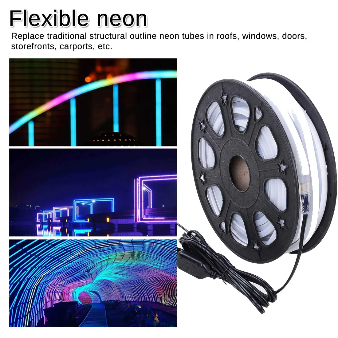 cheap Waterproof Led Strip Light 220V SMD2835 120led Waterproof Flexible Fairy Lighting With Power Plug Outdoor Festival Decoration