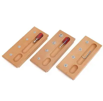

Montessori children's educational teaching aids wooden nut combination parent-child screw matching toy educational sensory
