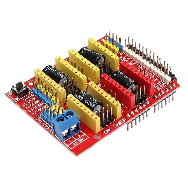 

1PC CNC Shield + UNO R3 Board + 4 X DRV8825 Driver Kit For Arduino 3D Printer Module Board New Wholesale