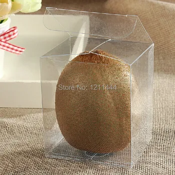 

30Pcs 8*8*10cm Transparent Rectangle pvc packing box /clear pvc box for wrapping fruits and candy