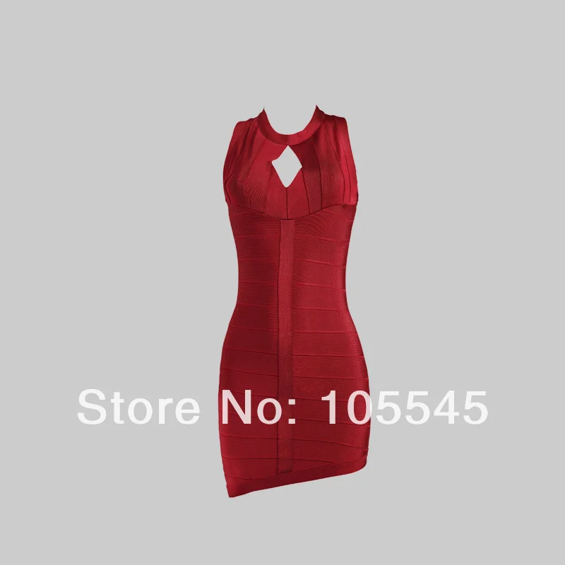 2014 Spring New Fashion Luxury Sleeveless red sexy keyhole Bandage Evening Celebrity Prom Dress | Свадьбы и торжества