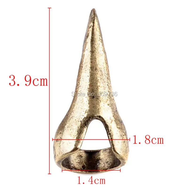 1 шт Ретро коготь палец кольцо для ногтей крутой готический панк Спайк кончик ногтей кольца для женщин модные вечерние ювелирные изделия