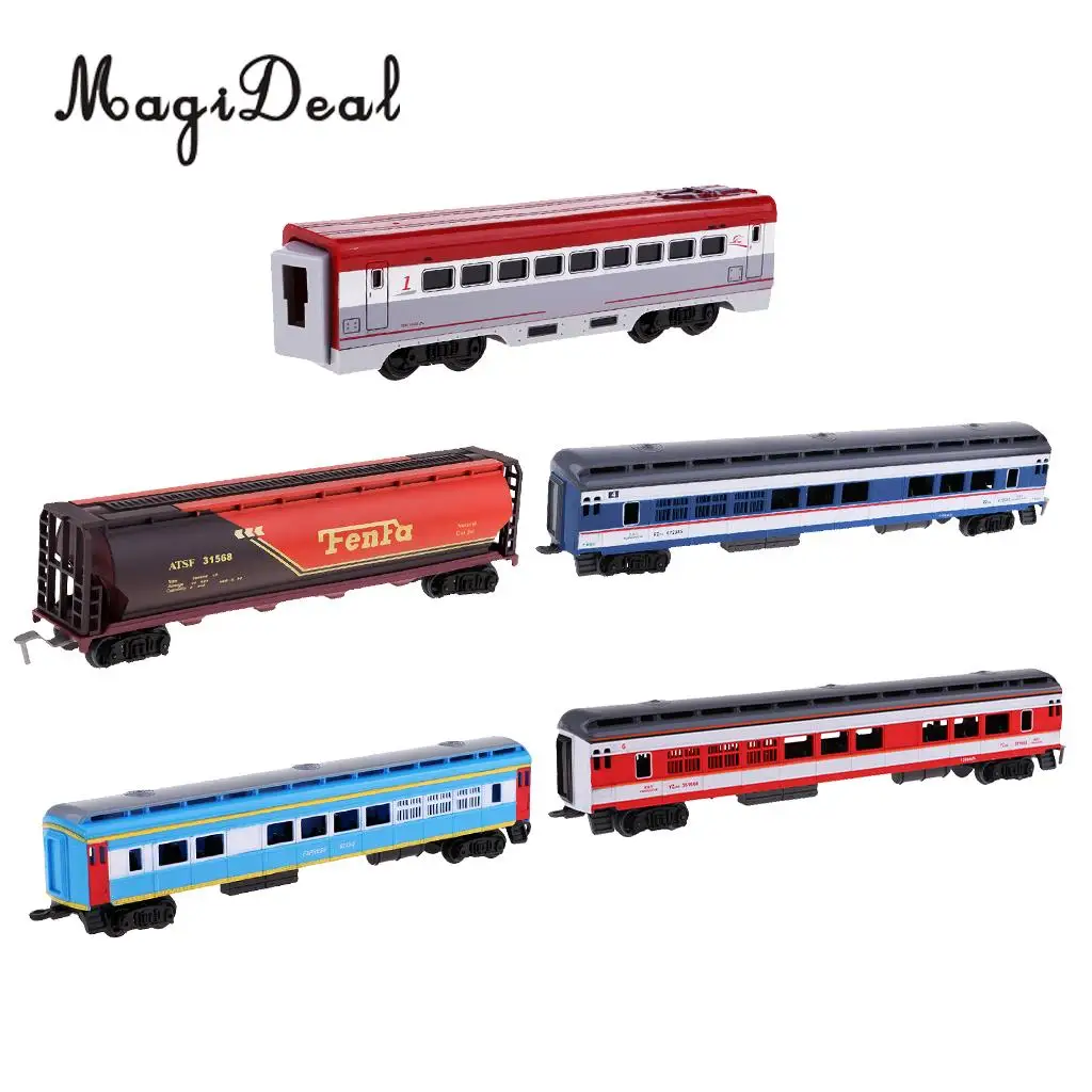 Scale Simulation Train Model Carriage Children Toy Electric Track Train Freight Car Railroad Car Diorama Wargame Accessory
