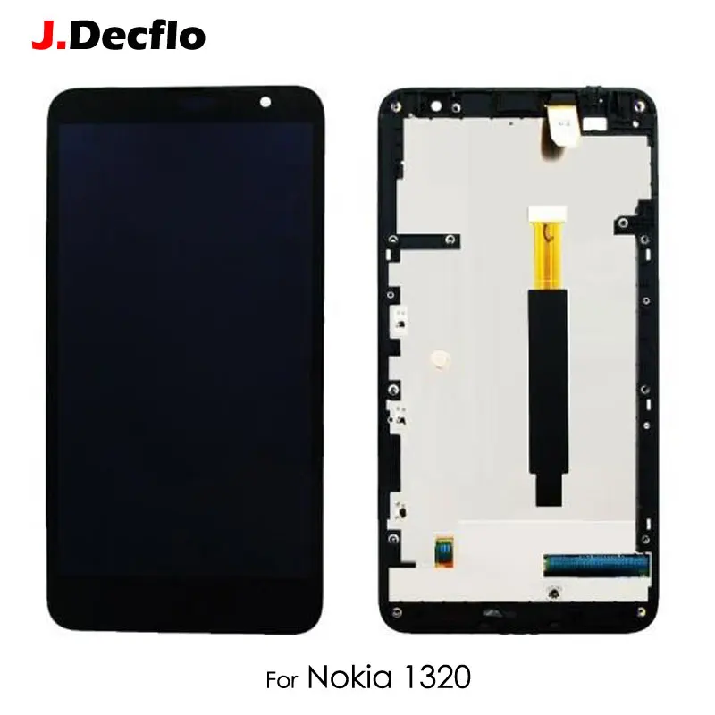 

For Nokia Lumia 1320 Full LCD Display Touch Screen Digitizer Assembly with Frame Repair Replacement Original 6.0'' 1280x720