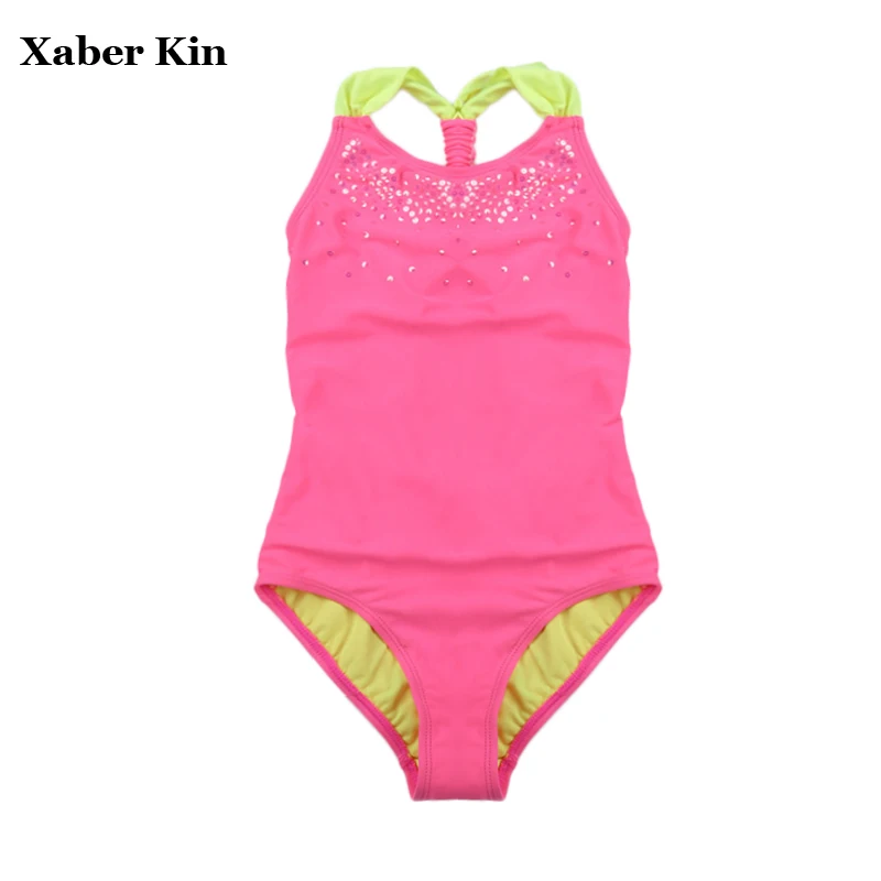 

New 2017 Girls Swimsuit One Piece Children Girls Summer Swimming Bathing Suit Kids Girls Beach Swimwear G7-K347