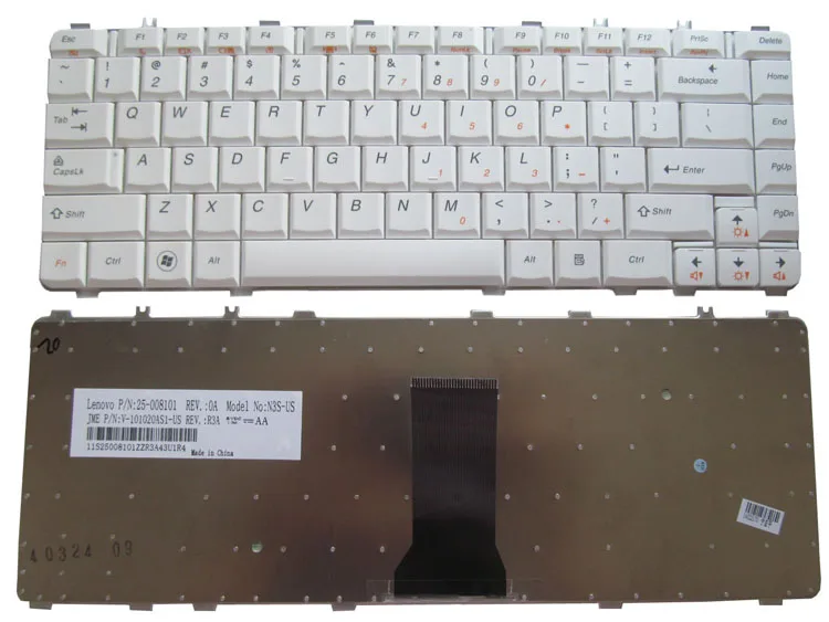

New Original Lenovo Y450 V460 Y450G B460E Y450A Y550P Y560 Y460 Y550 White English keyboard