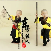 Zuiwofomen пьяный монах маленький монах Китайский кунг-фу M Книги по искусству ial Книги по искусству практика костюм Древняя китайская костюм выставка костюм мальчик