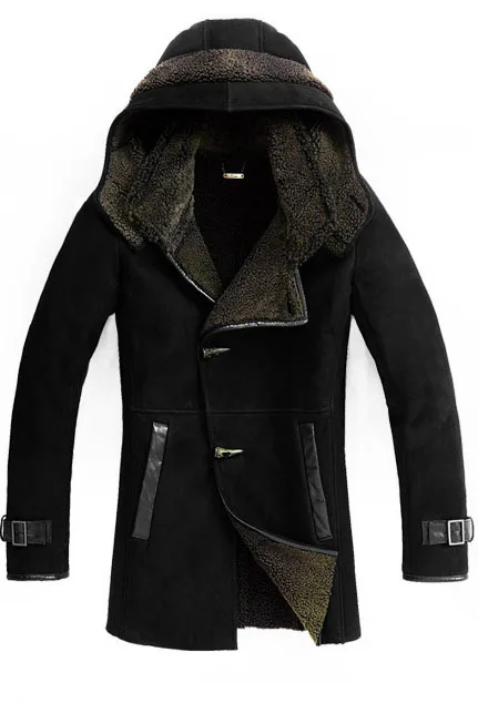 Men's 100% lambskin Genuine sheepskin Shearling Coat