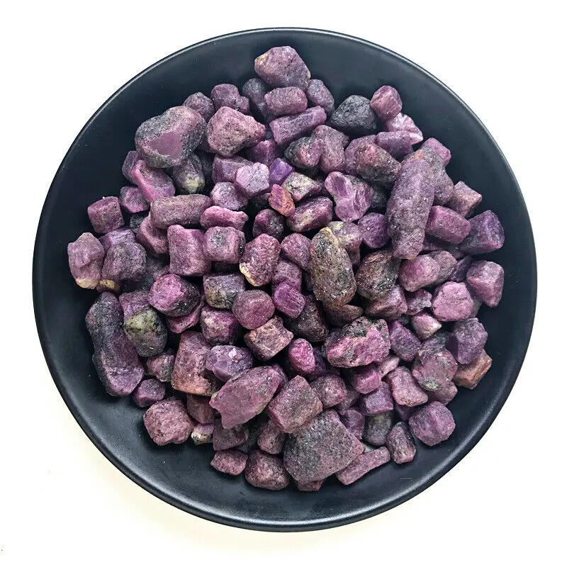 

50g Rare Natural Rough Red Corundum Stones and Minerals Reiki Healing Crystal Ruby Raw Gemstone Specimen for Making Jewelry