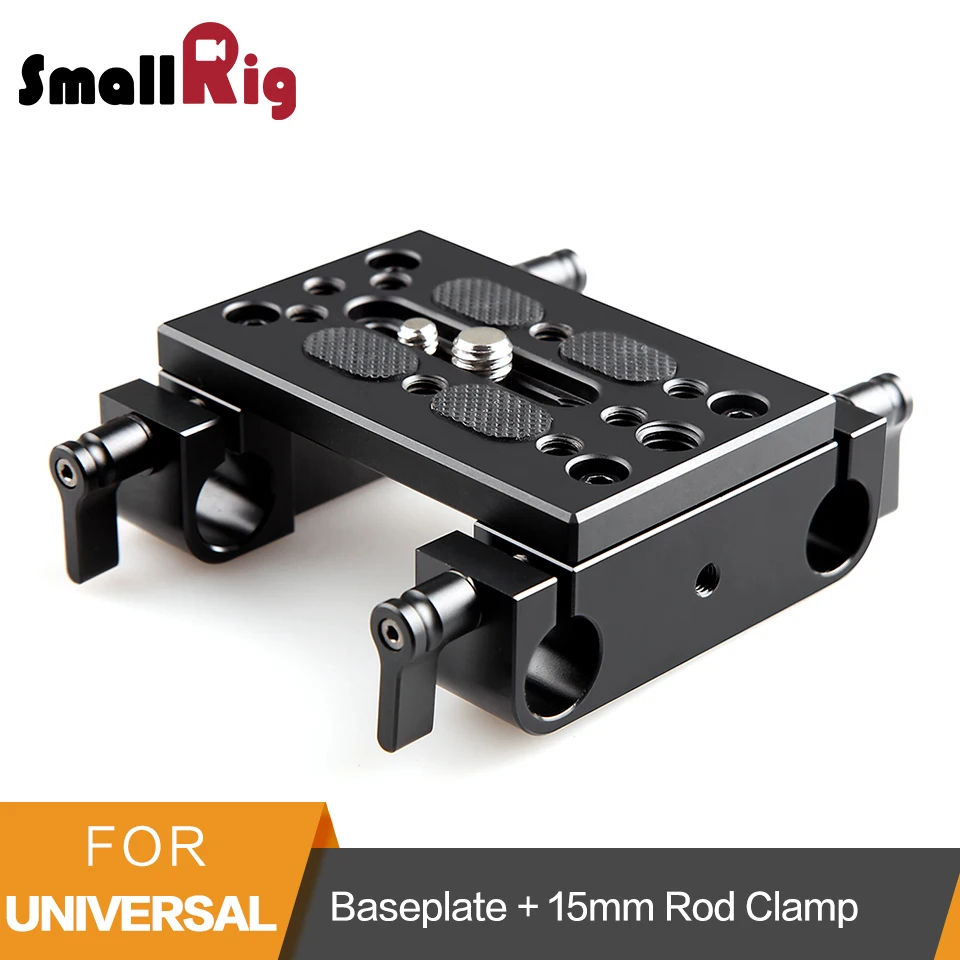 Tripé de Montagem Railblock para Suporte de Haste Placa de Liberação Placa de Base com 15mm Smallrig Câmera Haste Braçadeira Dslr Rápida-1775 -