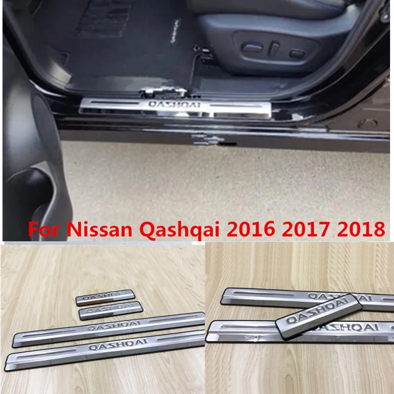 Автомобильные аксессуары для Nissan Qashqai, накладка на пороги J11, накладка на пороги из нержавеющей стали, наклейка для стайлинга автомобиля