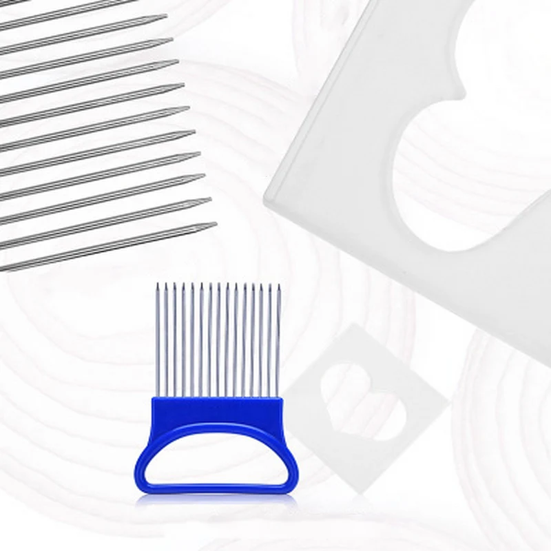 

2019 Vegetable Fruit Beef Onion Slicer Cutting Holder Cutter Slicer Stainless Steel Meat Needle Kitchen Accessories