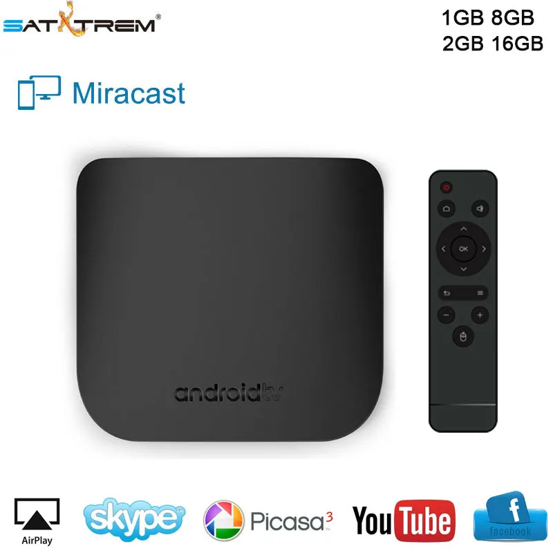 

M8S Plus W Android 7.1 TV Box 1GB ram DDR3 8GB flash Amlogic S905W Quad Core 2.4G WiFi H.265 4K HDR 1080P support youtube skype