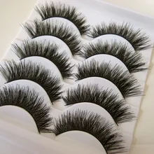 Hbzgtlad преувеличены толстые Накладные ресницы спектаклей черный крест Макияж Длинные Поддельные ресницы