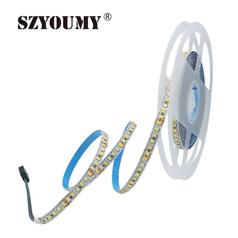 SZYOUMY 2835 CCT Светодиодная лента 180 светодиодов/м CW/WW двойная белая цветная