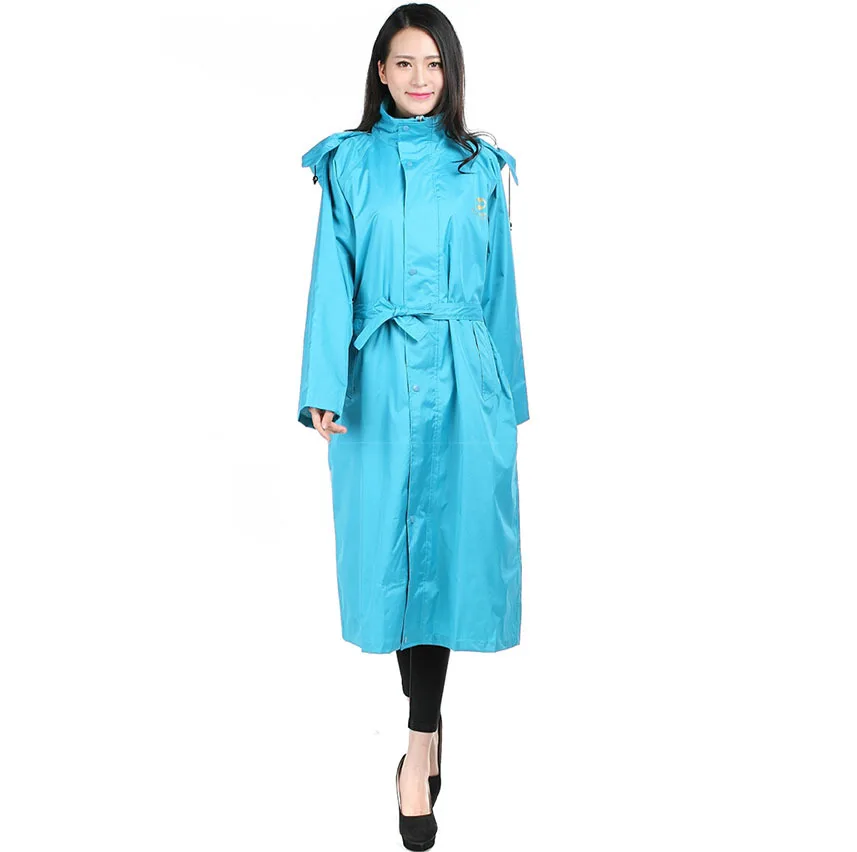 Fashion Hooded Raincoats for Women Men waterproof Long trench Top
