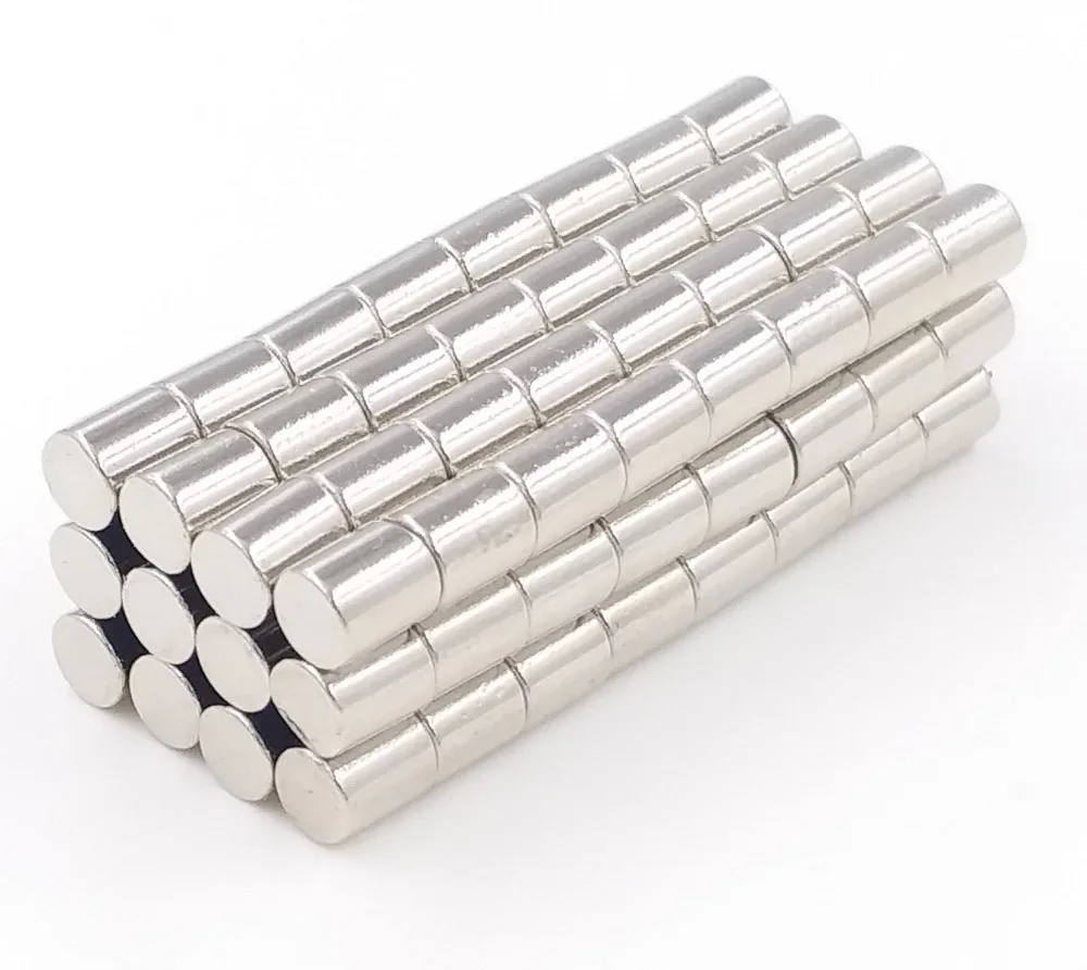 40pcs Round Dia 4x5mm N50 Rare Earth Neodymium rod