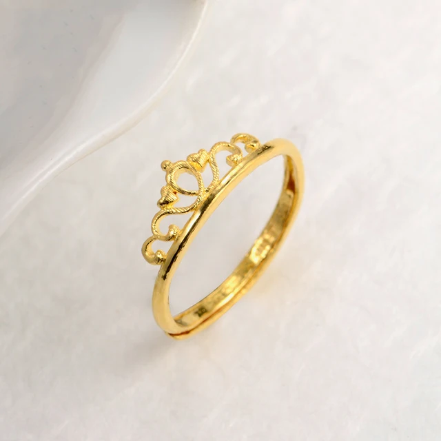 XXX 24K Pure Gold Ring Real AU 999 Solid Gold Rings Good Crown Beautiful Upscale Trendy Classic Party Fine Jewelry Hot Sell New 5