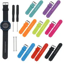50 шт. заменить ремешок для смарт-часов Garmin силиконовый запасные ремешки для часов Ремешки для часов для Garmin Forerunner 230/235/630/220/620/735 Лучшая