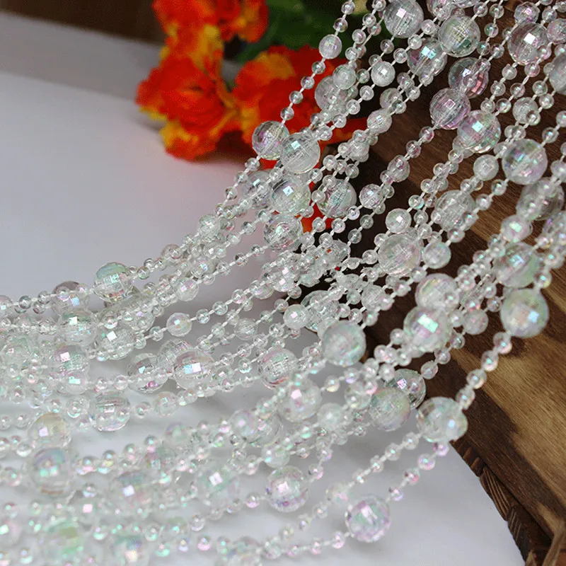 Acrylic Colorful Crystal Beads String Chain Beautiful Garland Strands