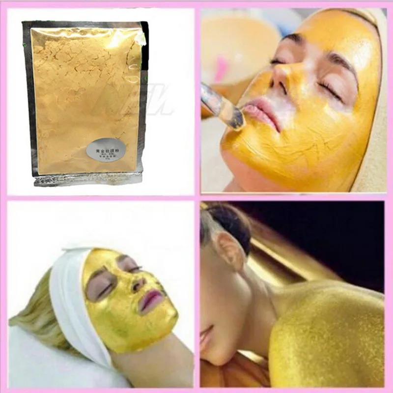 24K Gold Collagen Active Face Mask Powder Skin Whitening Moisturizing