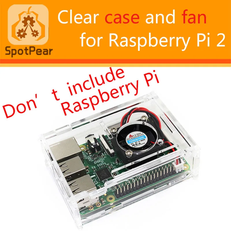 Raspberry pi 3 model B чехол с бесплатным вентилятором. Поддержка +/2B. Хороший крутой |