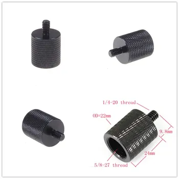 

1Pcs Aluminum Alloy 5/8 to 1/4 Adapter Screws Microphone Bracket Conversion Level Three Tripod Adapter Mic Converter New