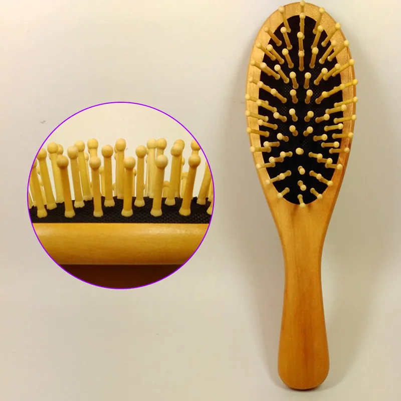 Wooden Hair Vent Brush Brushes Hair Care Beauty SPA Massager Massage