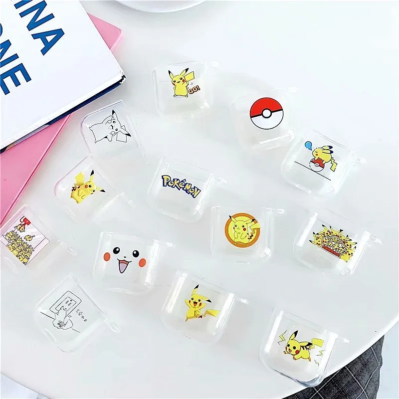 

Cartoon Transparent Earphone Case For Apple Airpods Accessories Wireless Bluetooth Headphones Soft Silicone Bag Protective Cover