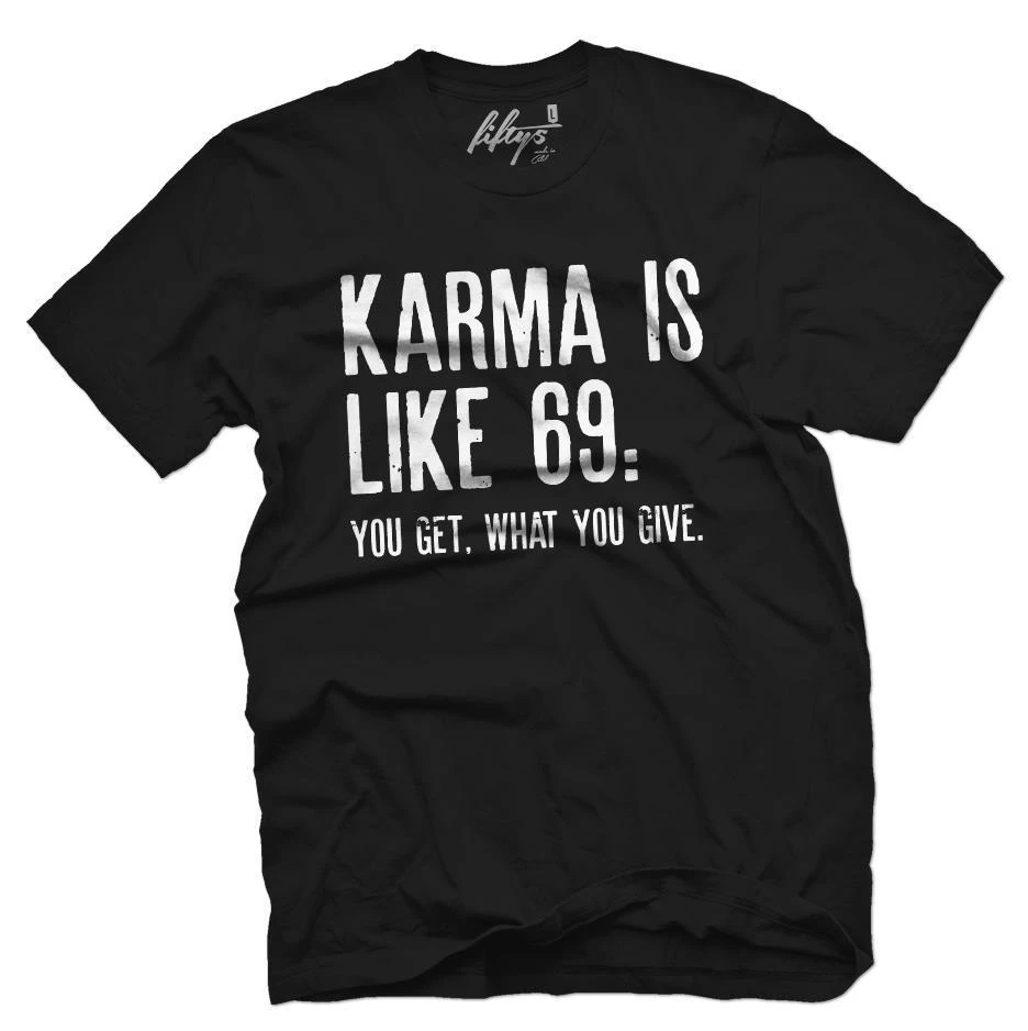 Karma Custom Fashion Mens Short Sleeve T Shirt XL Black Karma Custom Fashion Mens Short Sleeve T Shirt XL Black