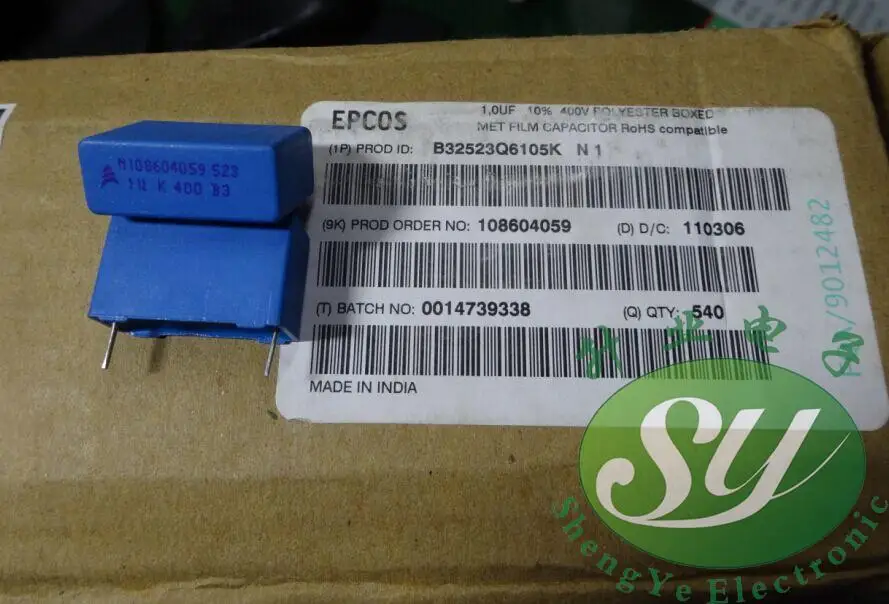 2019 горячая распродажа 20 шт/50 шт EPCOS 1 0 мкФ/400 v мкФ 1u0f 105 новые пленочные