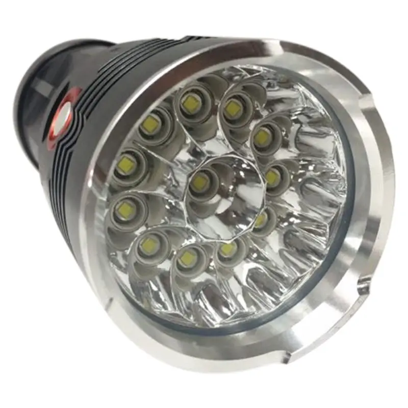 

LED Flashlight 10000 Lumens, 12x XM-L T6 LED 3 Modes Super Bright LED Flashlight Waterproof Portable Emergency Light Rechargea