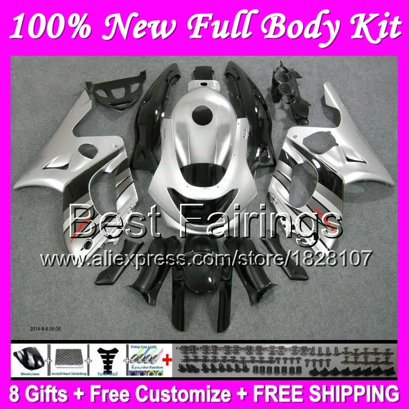

Fairing+Tank For YAMAHA YZF600R silver black 96-07 1996 1997 1998 B3 YZF600 R YZF 600R 600 1999 2000 Silvery black 2001 +Decal