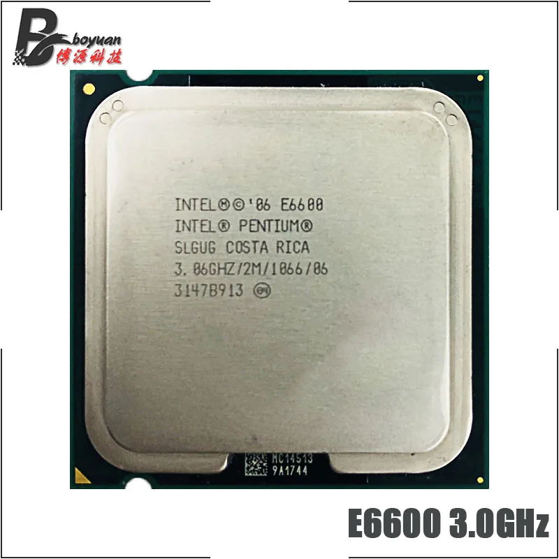 Двухъядерный процессор Intel Pentium E6600 3 067 ГГц двухъядерный 2 м 65 Вт 1066 LGA 775 |