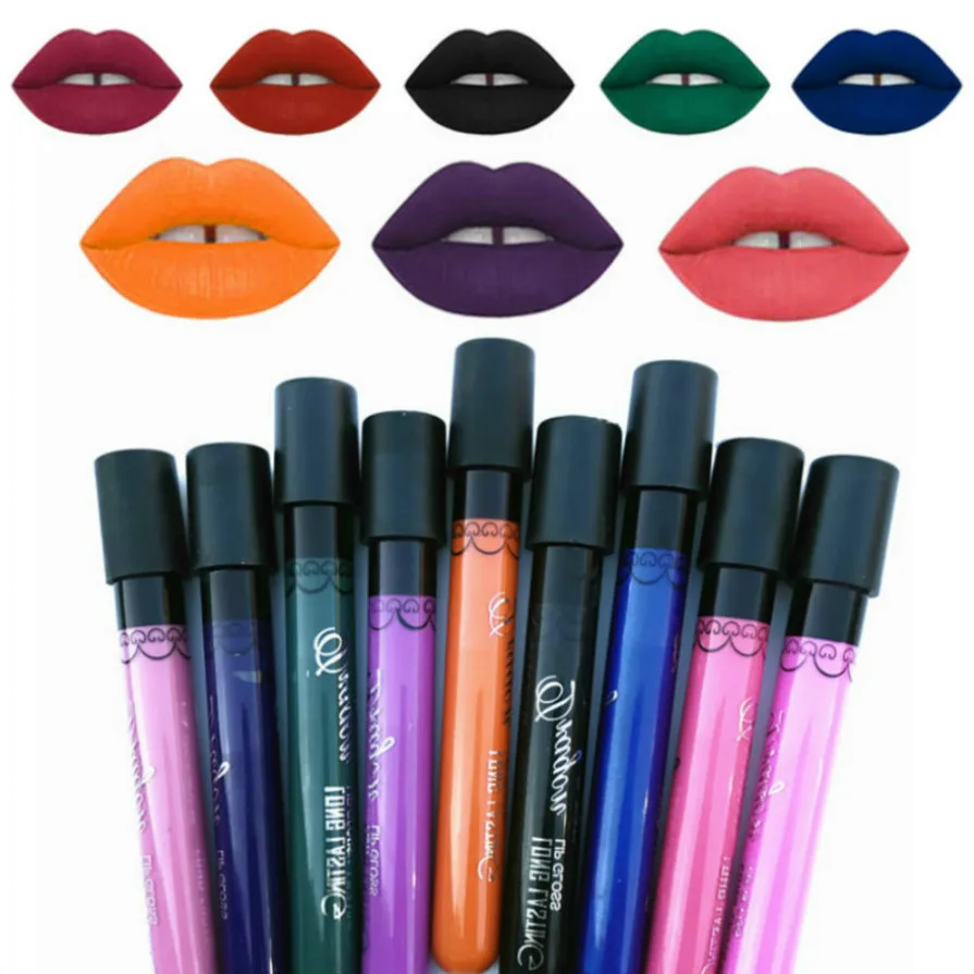 

11.11 1 Pcs Sell Lip Gloss Makeup Lipstick Pencil Waterproof Long Lasting Tint Sexy Red Lip Stick Beauty Matte Liner Lipstick