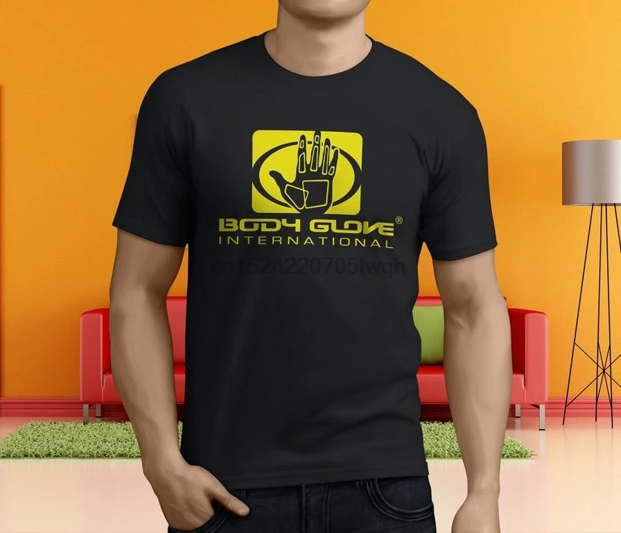 

New Popular Body Glove Men Black T-Shirt Size S-3XL Men T-Shirt Men Clothing Plus Size top tee