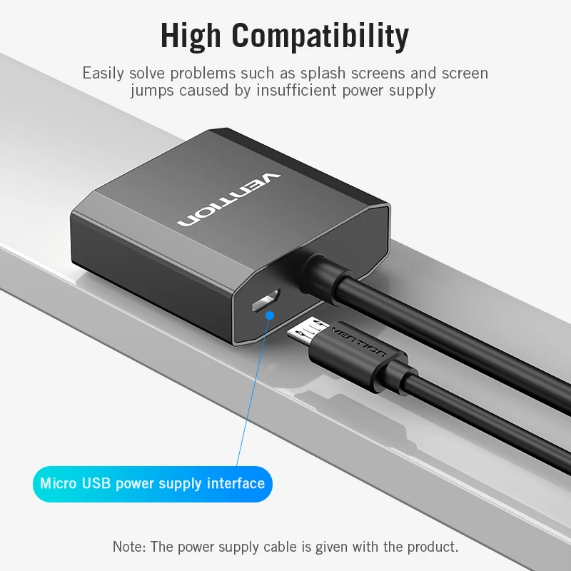 Адаптер конвертер Vention DVI 24 + 1 в VGA кабель преобразователь цифрового аналоговый