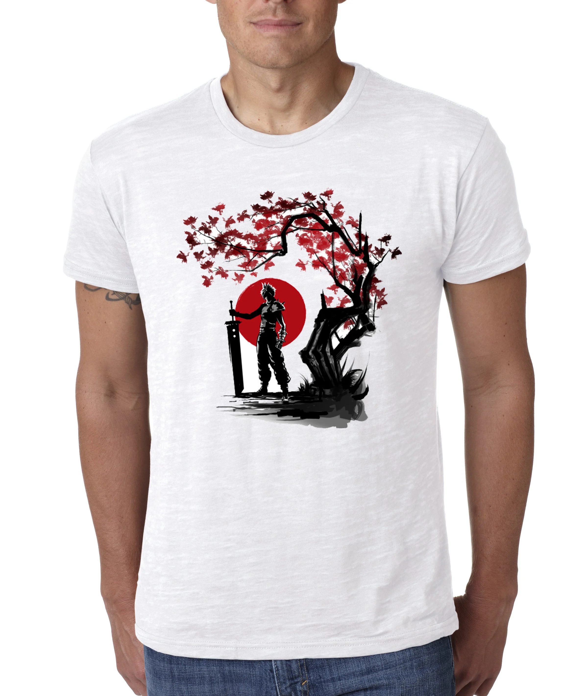 

Final Fantasy Cloud Under The Sun Men's T shirt Gaming Tee