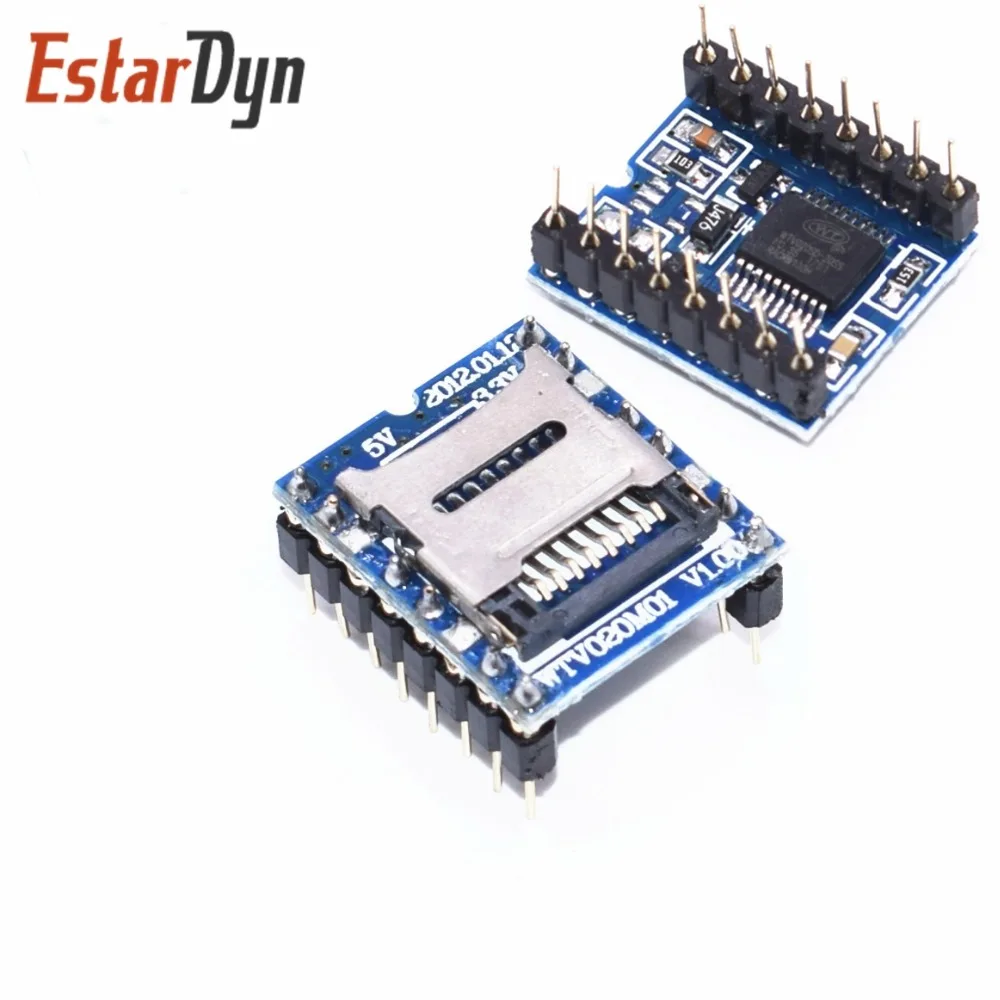 

1pcs WTV020 WTV020-SD WTV020SD-20SS Mini SD Card MP3 Sound Module For PIC Ard uino 2560 UNO R3 WTV020-SD-16P H14