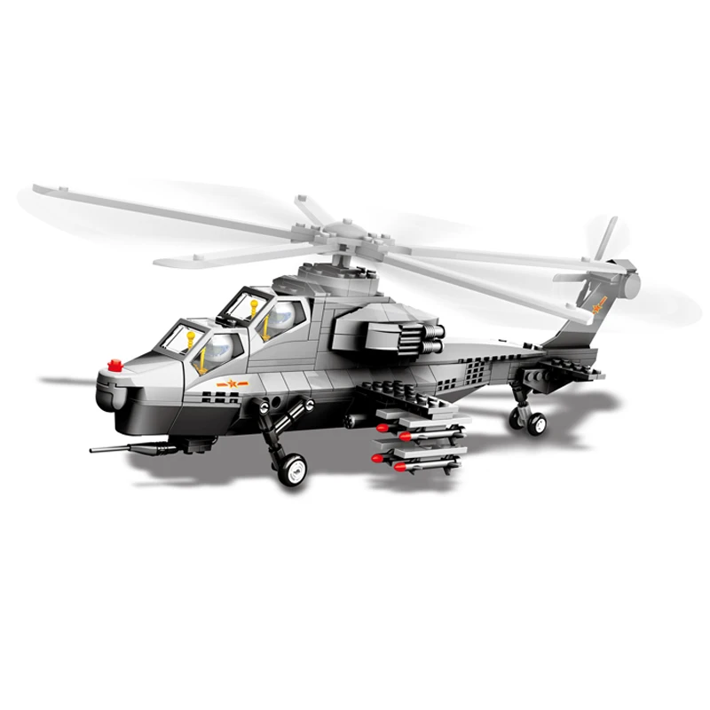 

301pcs Fighter Plane Building Blocks Wange Block Creative Bricks Toy Educational Building Block Bricks Compatible with Lego WZ10