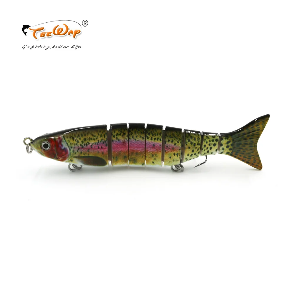 Рыболовные приманки 8 сегментов Swimbait Crankbait жесткая приманка для рыбалки с