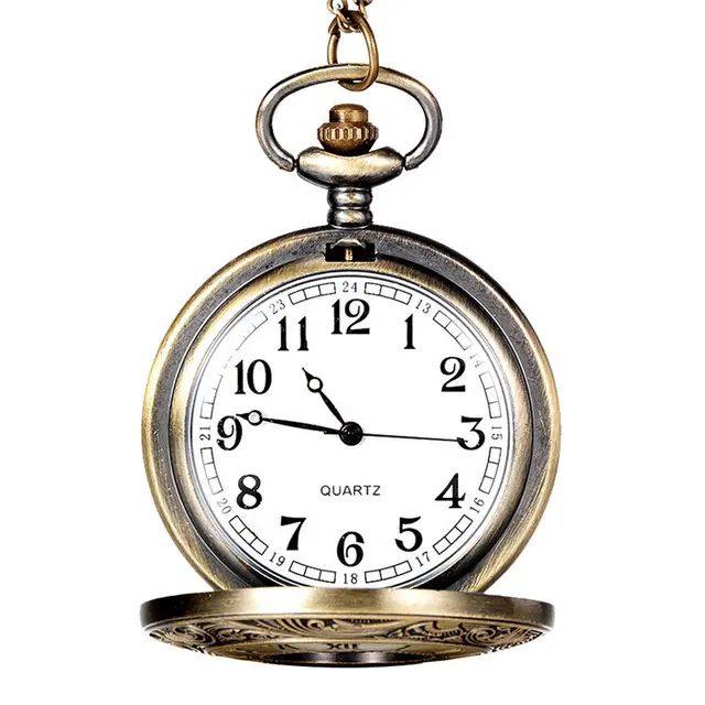 New Fabulous Pocket Watch Vintage Bronze Tone Spider Web Design Chain Pendant Me New Fabulous Pocket Watch Vintage Bronze Tone Spider Web Design Chain Pendant Me