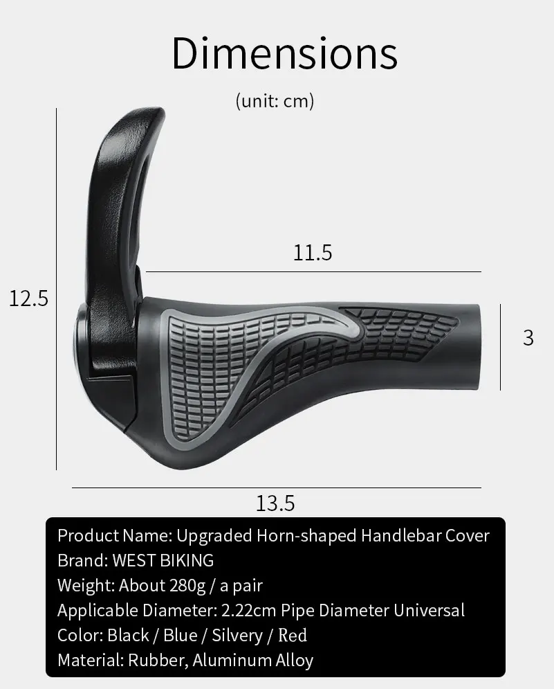 WEST BIKING алюминиевые резиновые, Байк, велосипед, ручки для велосипеда MTB, мягкие велосипедные ручки