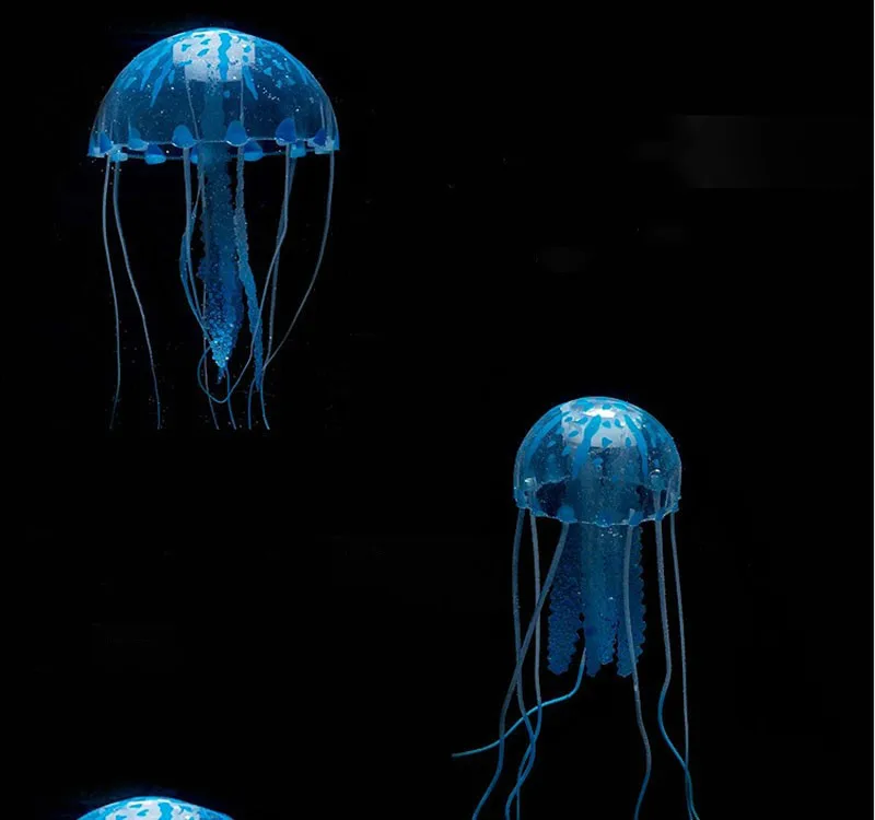 5 см, светящийся эффект, искусственные медузы, аквариумные рыбки, акварио, украшение, качественное Силиконовое желе, рыбные танки, маленький орнамент