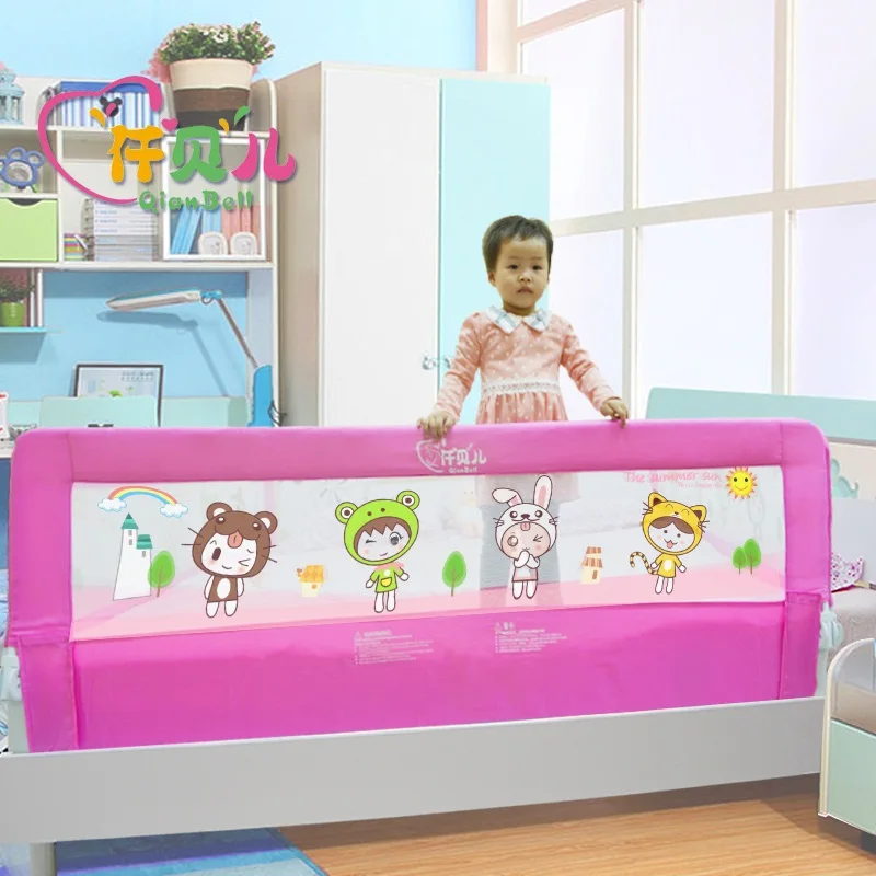 4 Size Blue Pink Color120/150/180/200cm Baby Bed Fence Guardrail Baby Crib Guardrail Bed Rails