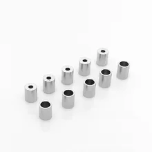 20 штук круглый Нержавеющая сталь обжимной застежками шнур заглушки подходит для Redmi 3/4/5 мм кожаный шнур DIY Цепочки и ожерелья ювелирных изделий Компоненты