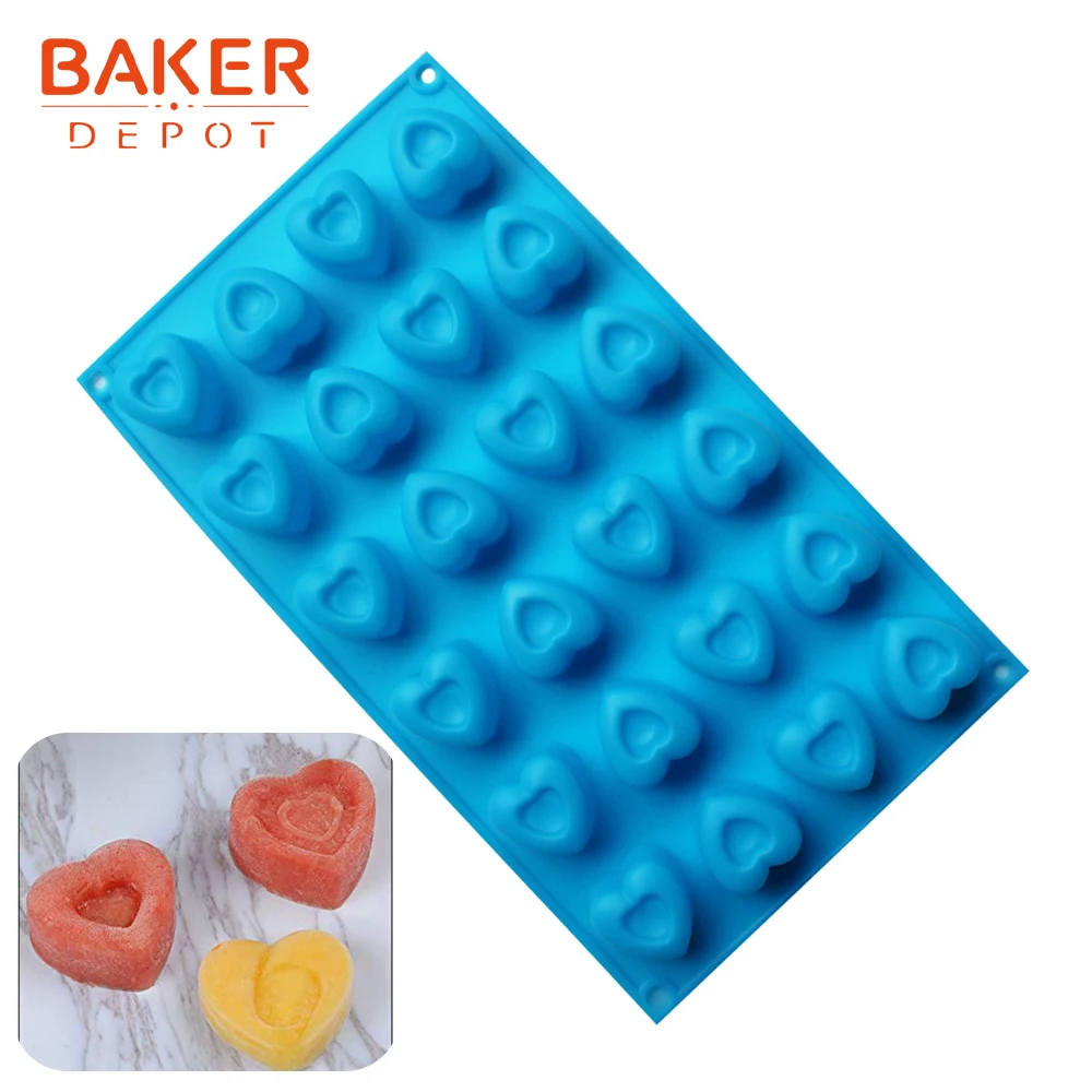 BAKER DEPOT силиконовая форма для шоколада, конфет, торта, выпечки, квадратный пудинг для желе для мыла, инструмент, лоток для льда, украшение торта - Цвет: CDSM-315